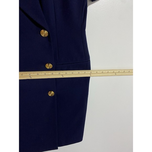 Atrium Collection Navy Blue Double-Breasted Blazer Dress - Picture 12 of 14